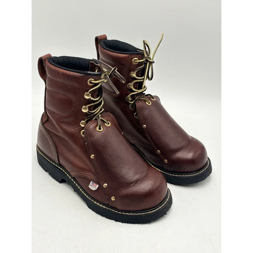 Carolina Steel Toe External Metguard EH Work Boot 505 Mens Sz 6 D Brown